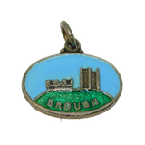 Sterling Silver Brough Enamel Souvenir Charm Pendant Vintage c1970