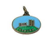 Sterling Silver Brough Enamel Souvenir Charm Pendant Vintage c1970