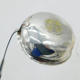 George II Sterling Silver Shilling Coin Set Toddy Ladle Antique c1750s