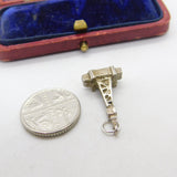 Sterling Silver Blackpool Tower Charm Pendant Vintage c1970