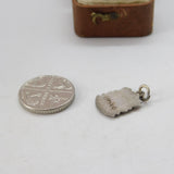 Sterling Silver Stamford Enamel Travel Shield Charm Pendant Vintage c1970