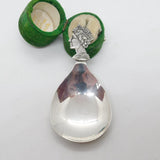 Elizabeth II Sterling Silver Silver Jubilee Tea Caddy Spoon Vintage 1977