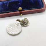 Sterling Silver Robin Hood Hat Charm Pendant Vintage c1970