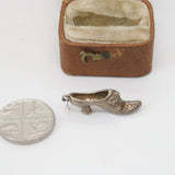 Sterling Silver Cinderella's Slipper Charm Pendant Vintage c1970