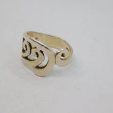 Sterling Silver Wave Design Studio Style Dress Ring Vintage c1970 Size M