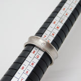 Modernist Sterling Silver Spinel Set Band Ring Vintage c1990