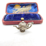 Sterling Silver Opening Teapot Charm Pendant Vintage c1970
