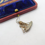 Sterling Silver Sailing Ship Charm Pendant Vintage c1970