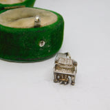 Sterling Silver Piano Keyboard Charm Pendant Vintage c1970