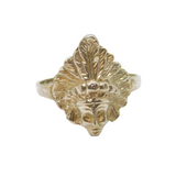 Sterling Silver Native American Chief Band Ring Vintage c1990 Size U