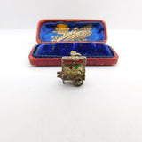 Sterling Silver Bejewelled Cart Charm Pendant Vintage c1970