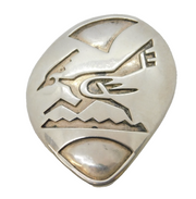 Taxco Sterling Silver Mythical Bird Brooch Pin Vintage c1970s Mexican