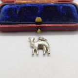 Sterling Silver Desert Camel Charm Pendant Vintage c1970