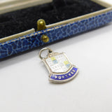 Sterling Silver & Enamel Portree Scotland Charm Pendant Vintage c1970
