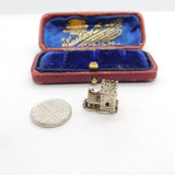 Sterling Silver Opening Wedding Couple in Church Charm Pendant Vintage c1970