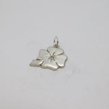 Sterling Silver Diamond Set Lucky Clover Charm Pendant Vintage c1970