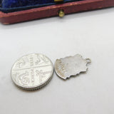 Sterling Silver and Enamel Southsea Travel Shield Charm Pendant Vintage c1970
