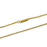 Victorian 9ct Yellow Gold Cable Link Chain Necklace Antique c1890s 18" Length