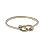 Sterling Silver Studio Style Infinity Stacking Ring Vintage c1970 Size M 1/2