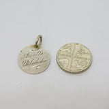 Victorian Sterling Silver 'Auntie Blanche' Love Token Charm Antique c1880