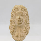 19th Century King Charles II Form Clay & China Seal Stamp Antique