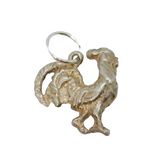 Sterling Silver Chicken Charm Pendant Vintage c1970