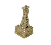 Sterling Silver Eiffel Tower Charm Pendant Vintage c1970
