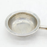 Sterling Silver & Wooden Handled Modernist Tea Strainer Vintage 1963 Birmingham