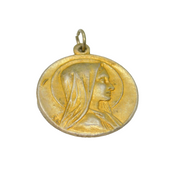 Sterling Silver Gilt Jerusalem Religious Interest Charm Pendant Vintage c1970