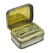 19th Century Dutch .800 Silver Rural Pattern Vinaigrette Antique c1840