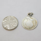 George III Sterling Silver Maundy Threepence Coin Charm Antique 1762