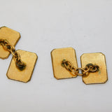 Art Deco 12ct Rolled Gold Rising Sun Gents Cufflinks Antique c1920s