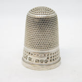 Charles Horner Sterling Silver No 6 Sewing Thimble Antique 1903 Chester