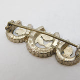 Victorian Sterling Silver Aesthetic Horseshoe Brooch Antique 1899 Birmingham