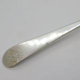 Paisley Scottish Provincial Sterling Silver Dessert Spoon, William Hannay c1800s