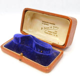 Victorian Tooled Leather Jewellery Bracelet Box Antique c1900s Chelsea, London