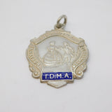 Sterling Silver & Enamel IDMA Theatrical Fob Medal Vintage 1979 Birmingham