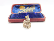 Sterling Silver Church Charm Pendant Vintage c1970