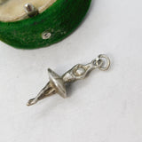 Sterling Silver Ballerina Charm Pendant Vintage c1970