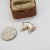 Sterling Silver Horse Head Charm Pendant Vintage c1970