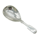 Victorian Sterling Silver Fiddle Pattern Tea Caddy Spoon Antique 1872 London