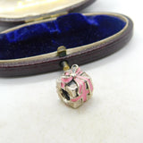 Sterling Silver Wrapped With Love Pandora Pink Present Charm Vintage c1970