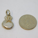 Sterling Silver Castanet Charm Pendant Vintage c1970