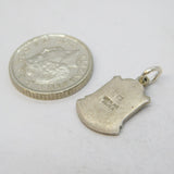 Sterling Silver Enamel Cymru Am Byth Charm Pendant Vintage c1970s