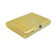 Henrik Wigström Fabergé Russian Silver Gilt & Cabochon Cigarette Case Antique