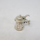 Sterling Silver Beer Stein Tankard Charm Pendant Vintage c1970