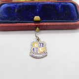 Sterling Silver & Enamel Bournemouth Charm Pendant Vintage c1970