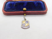 Sterling Silver & Enamel Bournemouth Charm Pendant Vintage c1970