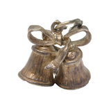 Sterling Silver CHIM Wedding Bells Charm Pendant Vintage c1970