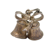 Sterling Silver CHIM Wedding Bells Charm Pendant Vintage c1970